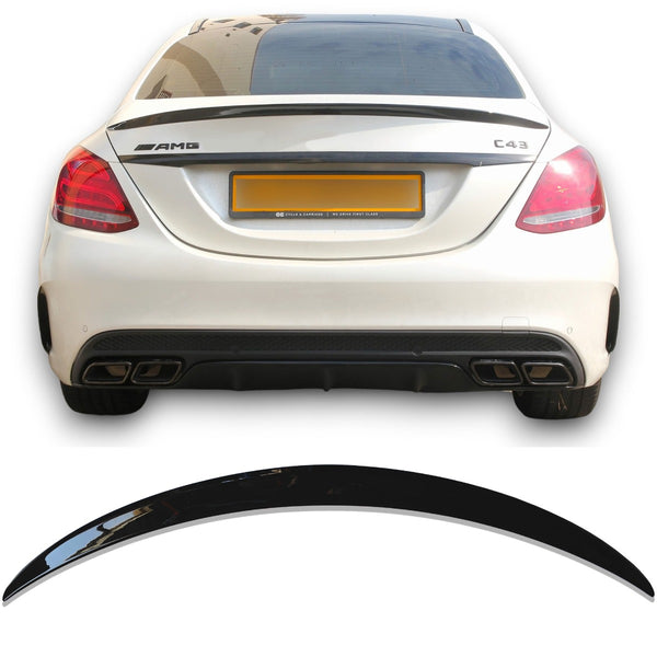 Rear Spoiler Mercedes C-Class W205 (2014-2021) - GCP Gloss Black