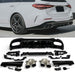Rear Diffuser + Exhaust Tips Mercedes C-Class W206 / S206 AMG Line (2021+) – Black / Chrome