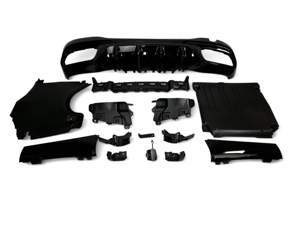 Heckdiffusor + Endrohre Mercedes C-Klasse W206 / S206 AMG Line (2021+) - GCP C63 Look