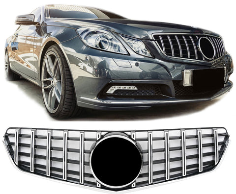 Kühlergrill Mercedes E-Klasse C207 / A207 Vor dem Facelift (2009-2013) - GCP Panamericana GT Schwarz / Chrom
