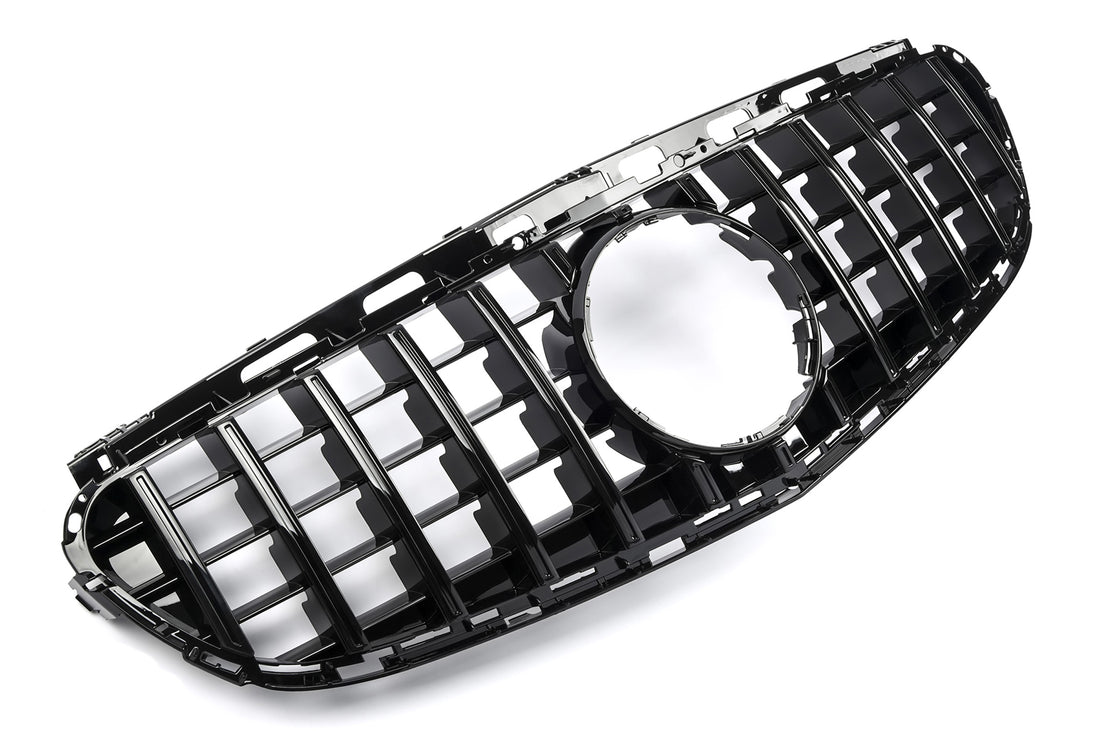 Grille Mercedes E-Class W212 / S212 Avantgarde / AMG Line Facelift (2013-2015) – Gloss Black – view 2