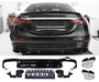 Rear Diffuser + Exhaust Tips Mercedes E-Class W213 AMG Line Facelift (2020-2023) – Black / Chrome