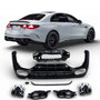 Rear Diffuser + Exhaust Tips Mercedes E-Class W214 / S214 AMG Line (2023+) – Black