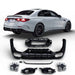 Rear Diffuser + Exhaust Tips Mercedes E-Class W214 / S214 AMG Line (2023+) – Black / Chrome