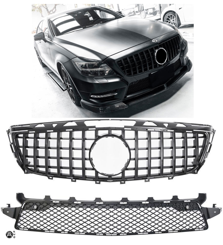 Grille Mercedes CLS W218 / X218 AMG Line Pre-Facelift (2011-2014) – Gloss Black
