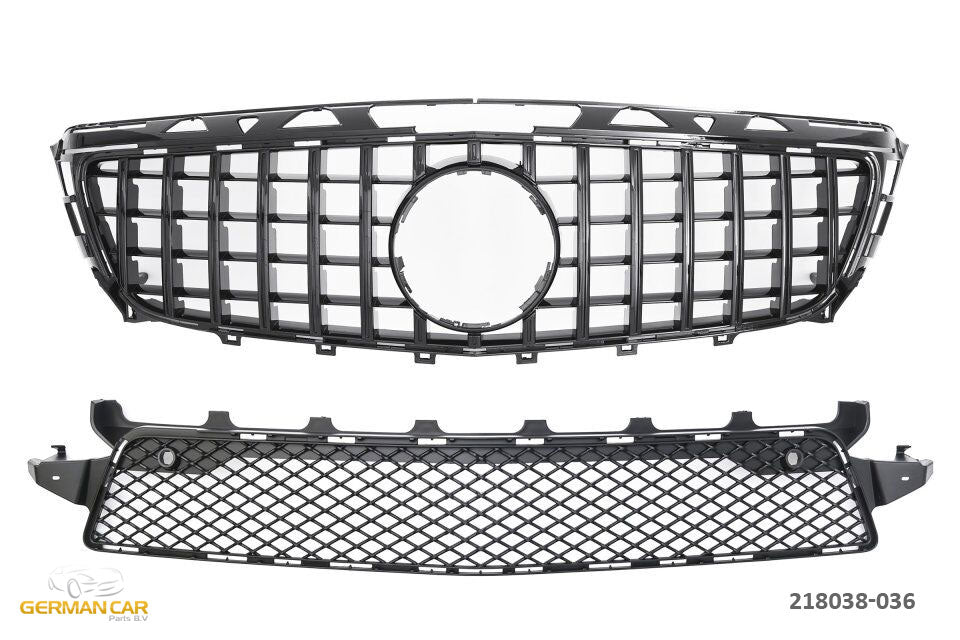Grille Mercedes CLS W218 / X218 AMG Line Pre-Facelift (2011-2014) – Gloss Black – view 2