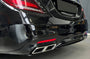 Rear Diffuser + Exhaust Tips Mercedes S-Class W222 AMG Line Facelift (2017-2020) – Black / Chrome – view 2