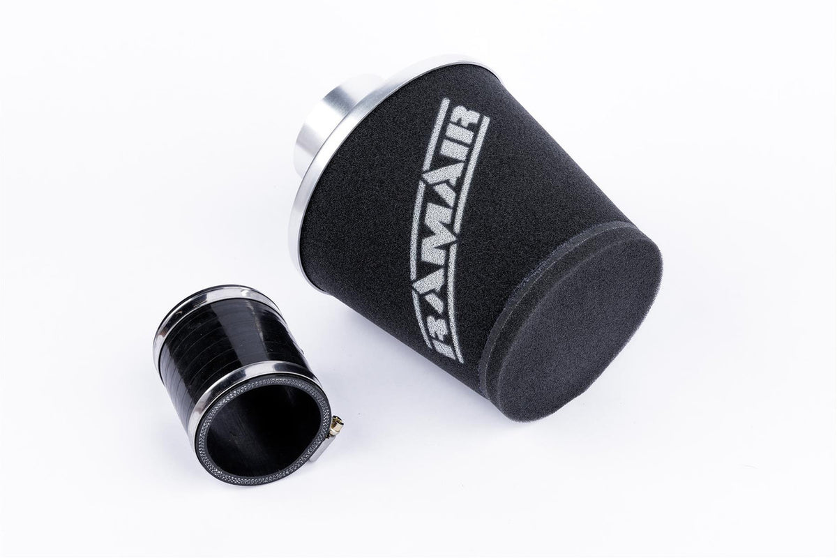Cone Air Filter 90 mm Neck with Silicone Coupler, Silver, Universal – JS-150-90-SL-KIT