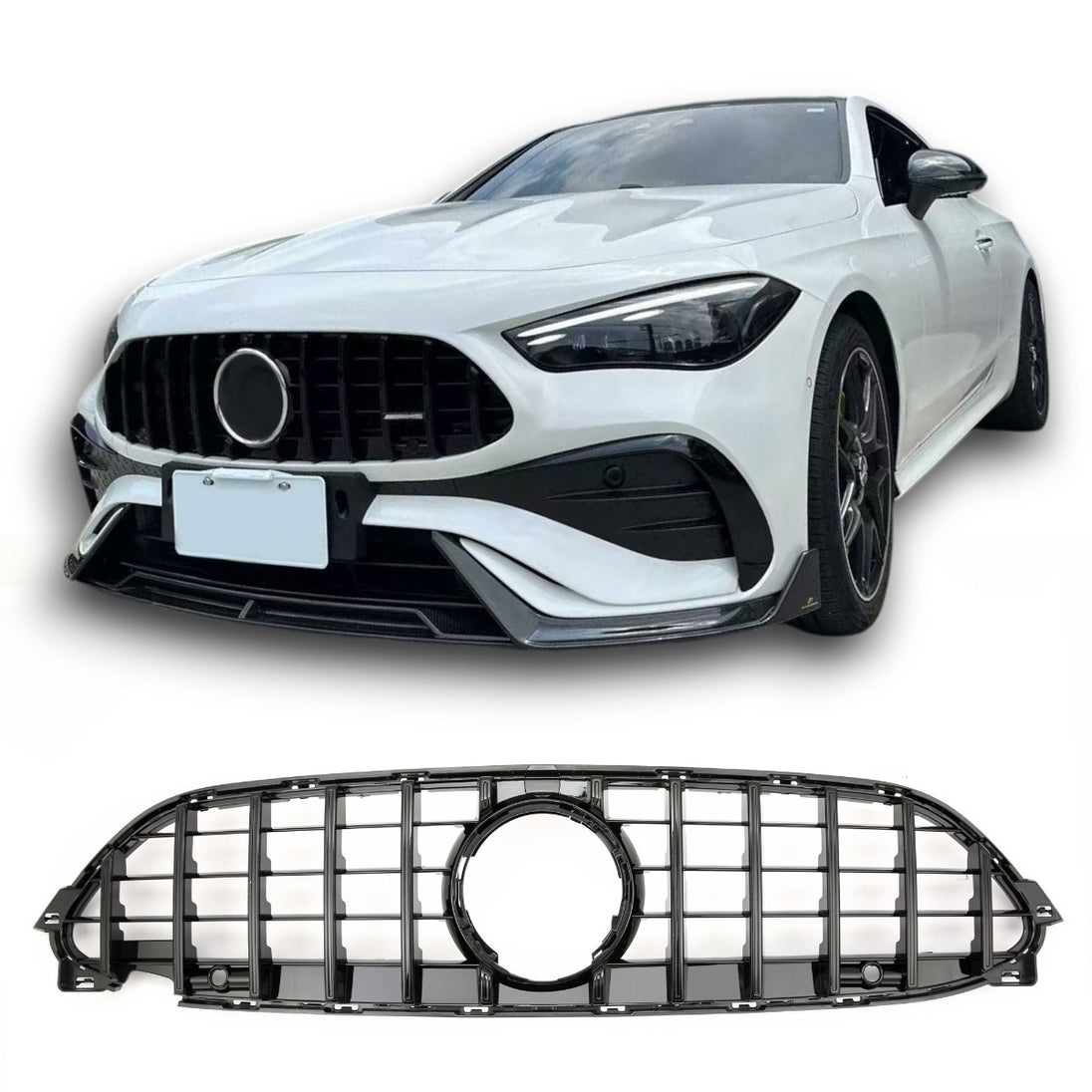 Grille Mercedes CLE C236 / A236 Avantgarde / AMG Line (2023-2026) – Gloss Black – view 2