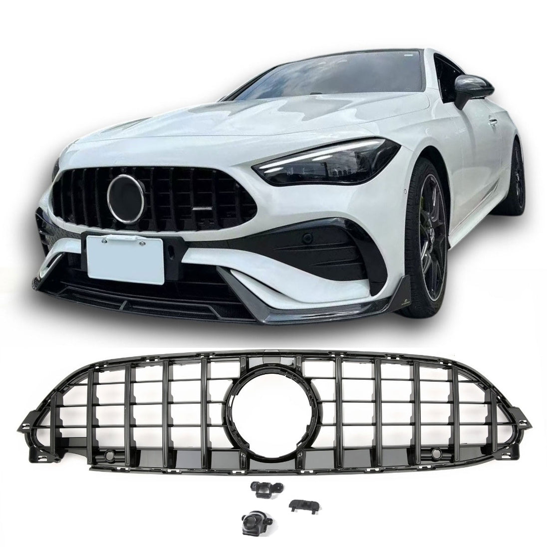 Grille Mercedes CLE C236 / A236 Avantgarde / AMG Line (2023-2026) – Gloss Black