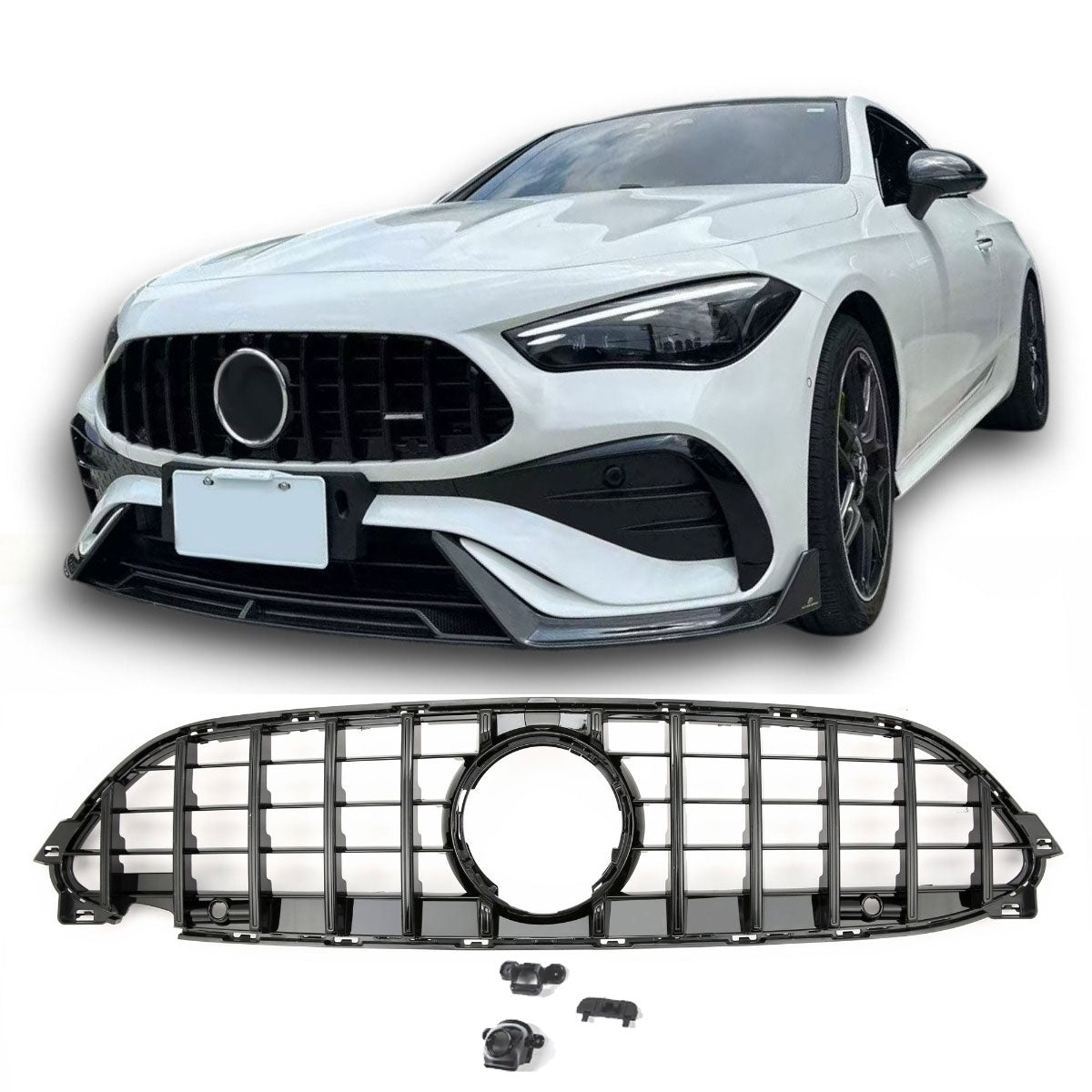 Grille Mercedes CLE C236 / A236 Avantgarde / AMG Line (2023-2026) – Gloss Black