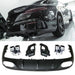 Rear Diffuser + Exhaust Tips Mercedes E-Class C238 / A238 AMG Line (2016-2023) – Black / Chrome