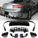 Rear Diffuser + Exhaust Tips Mercedes E-Class C238 / A238 AMG Line Pre-Facelift (2016-2020) – Gloss Black