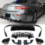 Rear Diffuser + Exhaust Tips Mercedes E-Class C238 / A238 AMG Line Pre-Facelift (2016-2020) – Gloss Black
