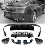 Rear Diffuser + Exhaust Tips Mercedes E-Class C238 / A238 AMG Line Pre-Facelift (2016-2020) – Black / Chrome