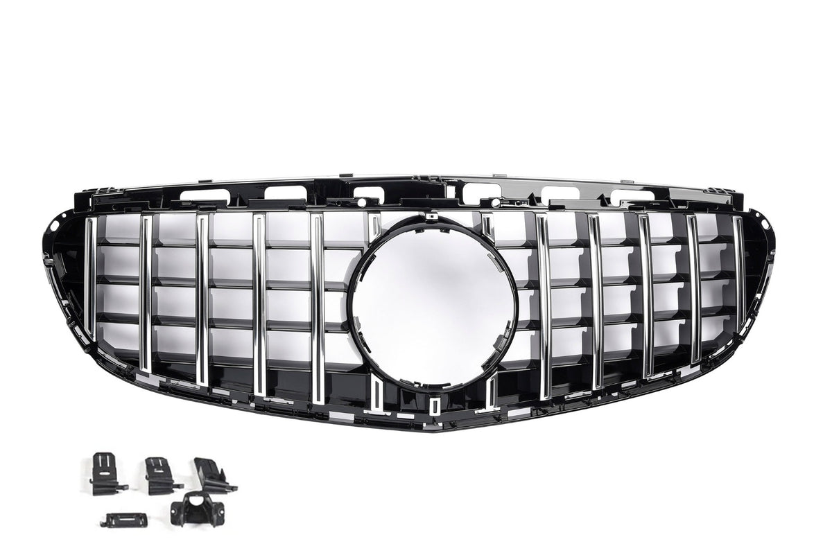 Grille Mercedes E-Class W212 / S212 Avantgarde / AMG Line Facelift (2013-2015) – Black / Chrome