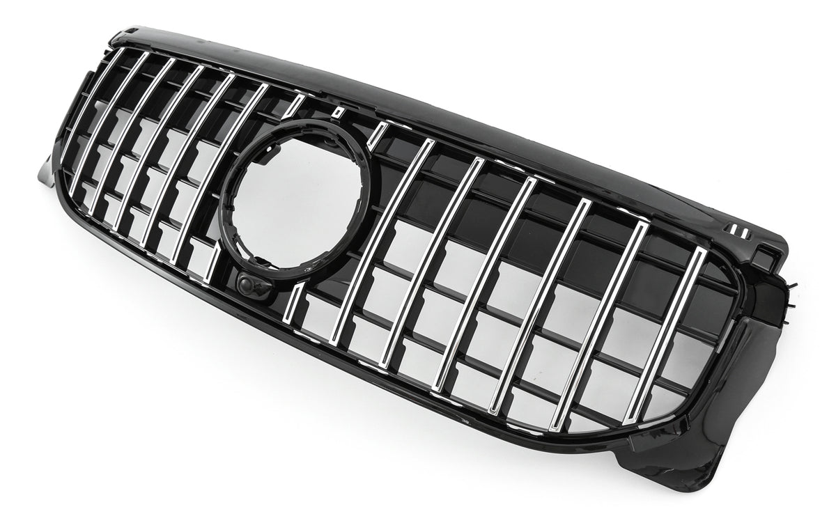 Grille Mercedes GLB X247 Pre-Facelift Style / Progressive (2019-2023) – Black / Chrome – view 2