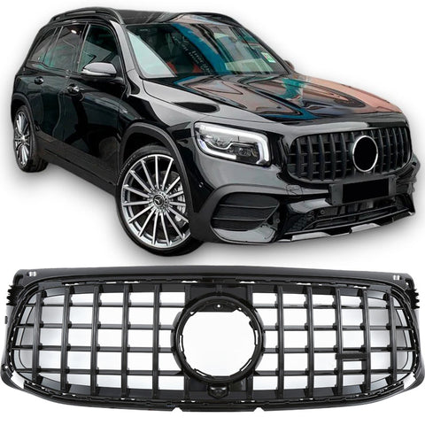 Kühlergrill Mercedes GLB X247 AMG Line vor dem Facelift (2019-2023) - GCP Panamericana GT Glanzschwarz