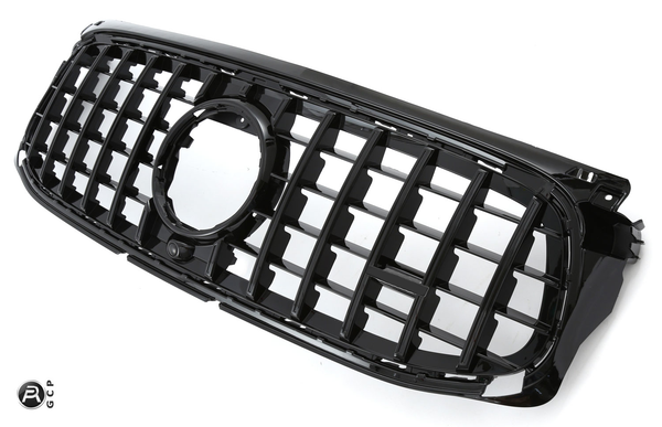 Grille Mercedes GLB X247 Pre-Facelift AMG Line (2019-2023) - GCP Panamericana GT Gloss Black