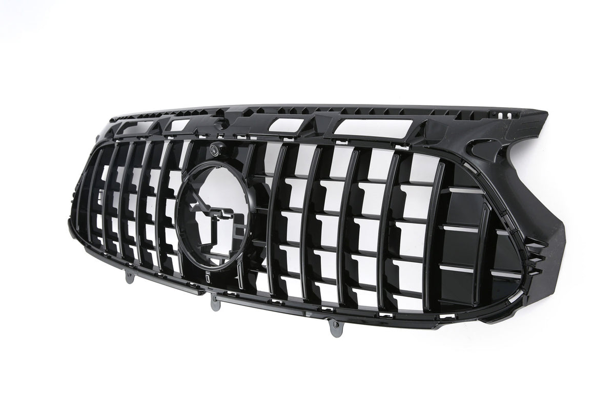 Grille Mercedes GLA H247 AMG Line Pre-Facelift (2020-2023) – Gloss Black – view 2