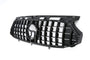 Grille Mercedes GLA H247 AMG Line Pre-Facelift (2020-2023) – Gloss Black – view 2