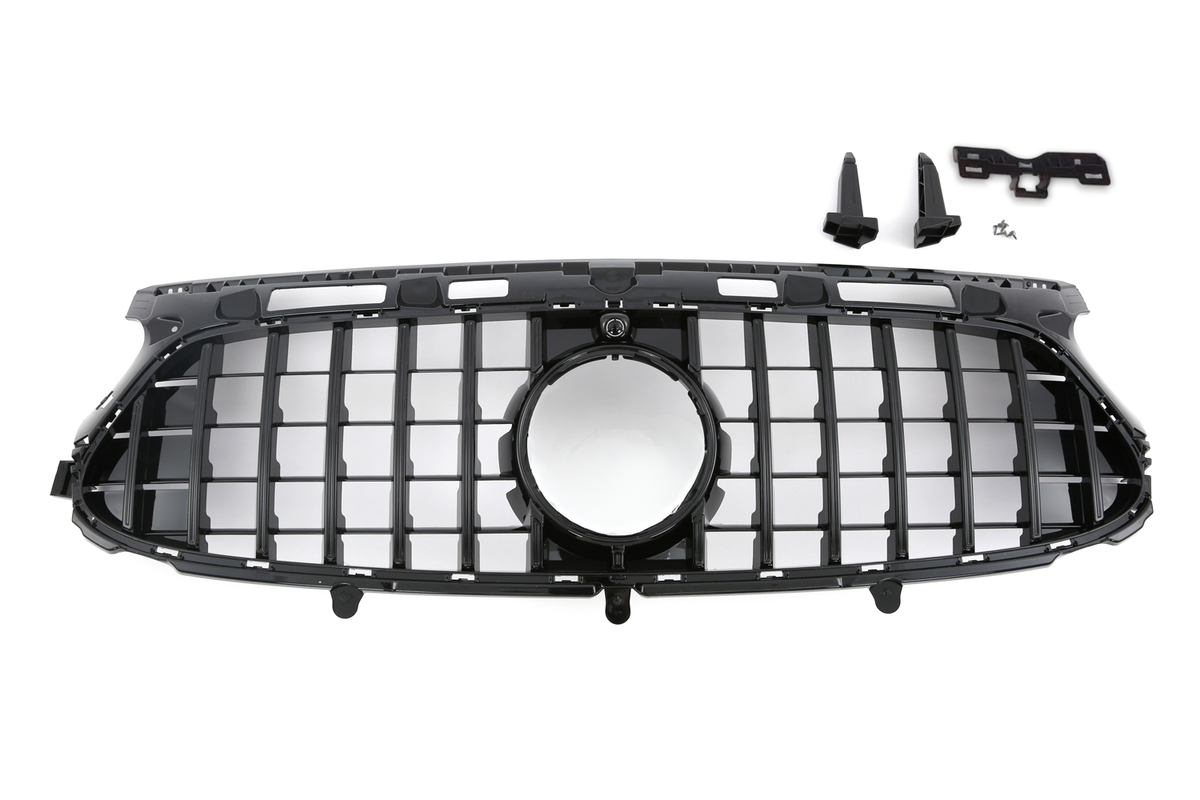 Grille Mercedes GLA H247 AMG Line Facelift (2023+) – Gloss Black
