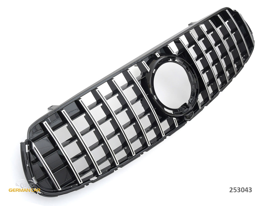 Grille Mercedes GLC X253 / C253 Facelift AMG Line (2019-2022) – Black / Chrome – view 2