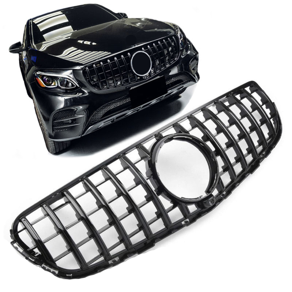 Kühlergrill Mercedes GLC X253 / C253 Vor dem Facelift (2015-2019) - GCP Panamericana GT Glanzschwarz