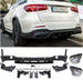 Rear Diffuser + Exhaust Tips Mercedes GLC X253 AMG Line (2015-2019) – Black / Chrome