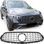 Grille Mercedes GLC X254 / C254 AMG Line (2022-2026) – Black / Chrome – view 2