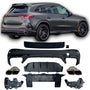 Rear Diffuser + Exhaust Tips Mercedes GLC X254 AMG Line (2022+) – Black / Chrome