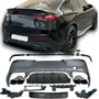 Rear Diffuser + Exhaust Tips Mercedes GLC C254 AMG Line (2022+) – Black / Chrome