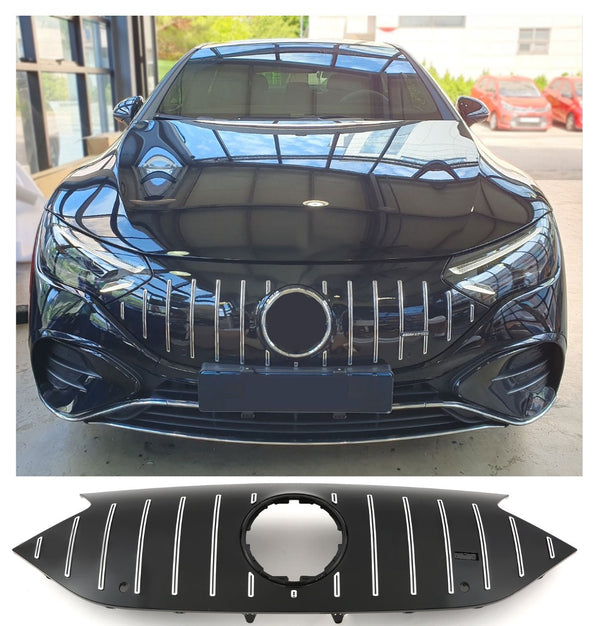 Kühlergrill Mercedes EQE V295 AMG Line - GCP Panamericana GT Schwarz / Chrom