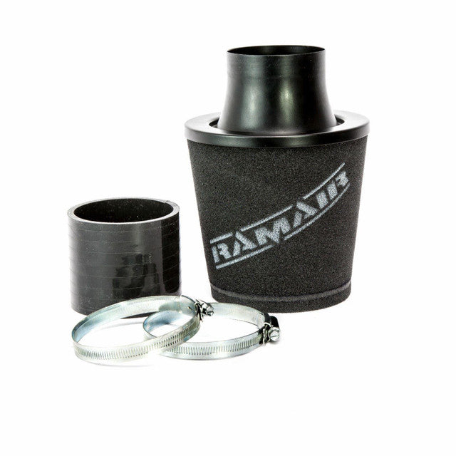 Cone Air Filter 80 mm Neck with Silicone Coupler, Black, Universal – JS-107-BK-KIT