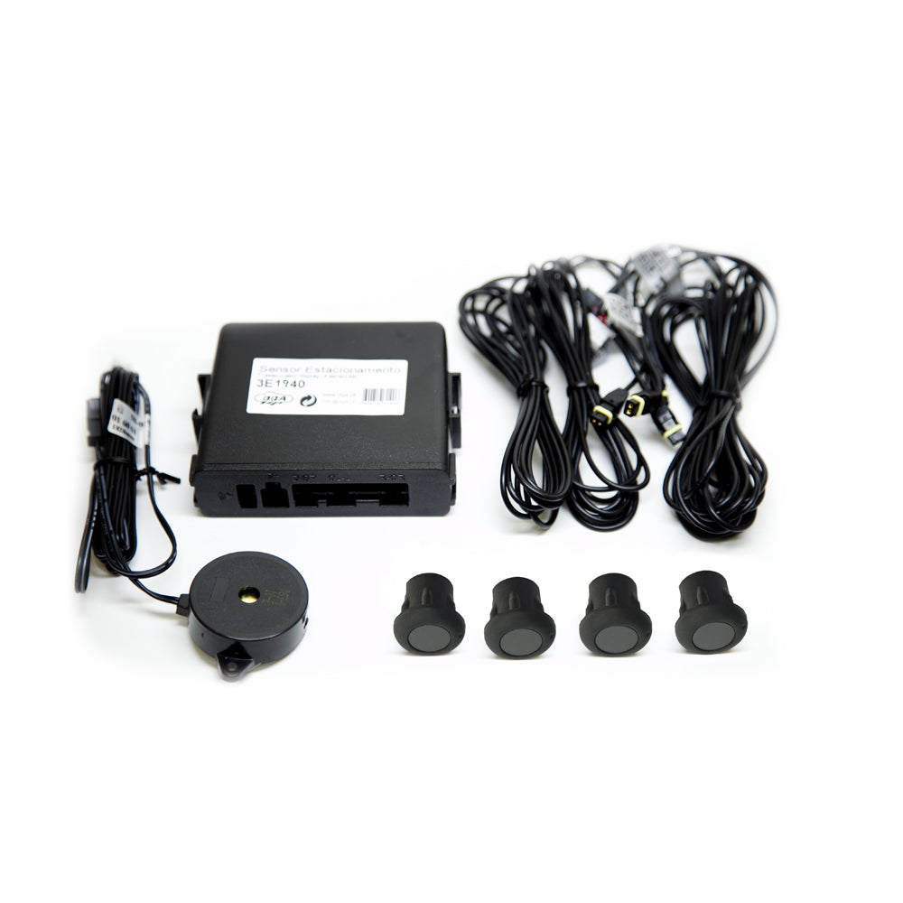 Rear Parking Sensors Kit 4 Rubber Sensors Buzzer 9 m Cable - CarSense