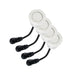Rear Parking Sensors Kit 4 White Sensors with Buzzer - Ebat