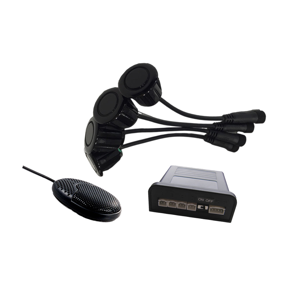 Rear Parking Sensors Kit 4 Black Sensors with Buzzer - Ebat