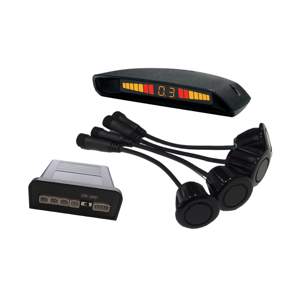 Rear Parking Sensors Kit 4 Black Sensors with Display - Ebat