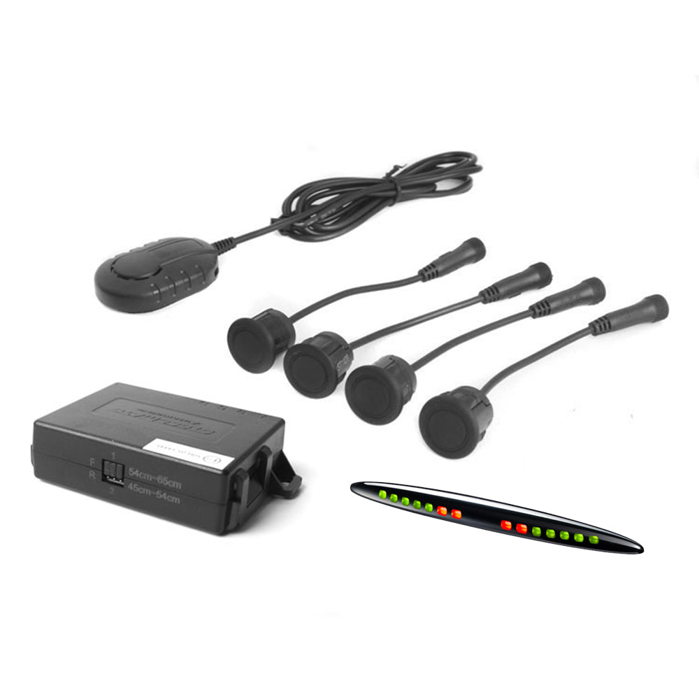 Parking Sensors Kit 4 Flush-Mount Sensors with Display - Steelmate 3EPTS411D