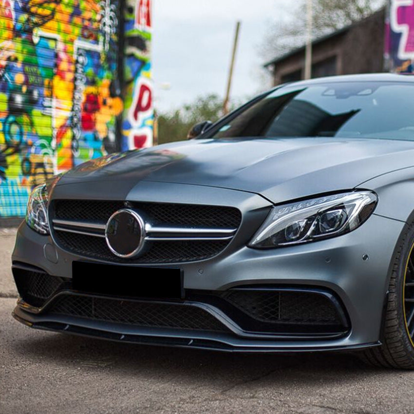 Front Splitter Mercedes C-Class W205 / S205 / C205 / A205 C63 AMG (2014-2021) – view 3