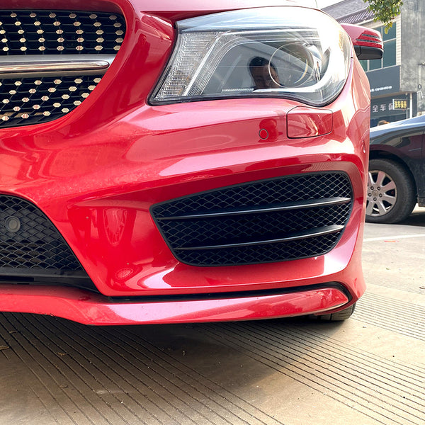 Molduras de Faróis de Nevoeiro Mercedes CLA C117 / X117 AMG Line antes do facelift (2013-2016) - GCP Fins Preto