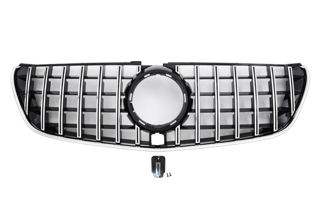 Grille Mercedes V-Class W447 Pre-Facelift (2014-2019) – Black / Chrome – view 2