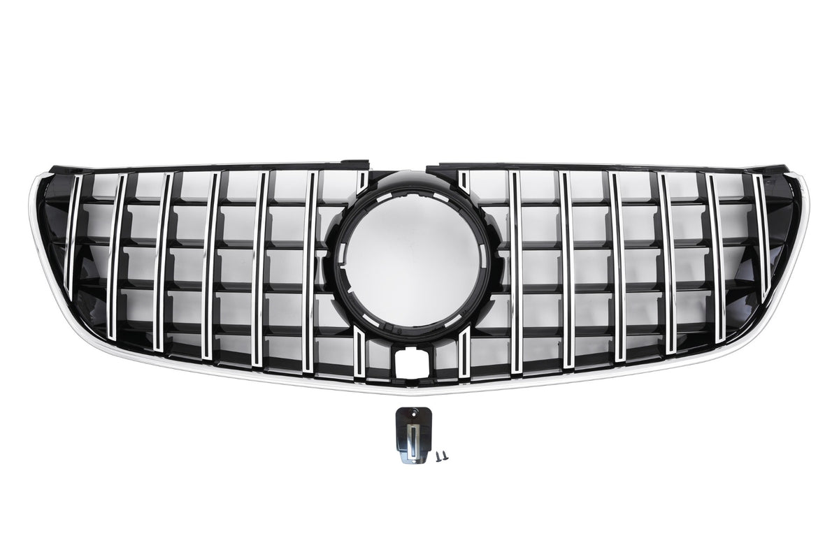 Grille Mercedes V-Class W447 Pre-Facelift (2014-2019) – Black / Chrome – view 2