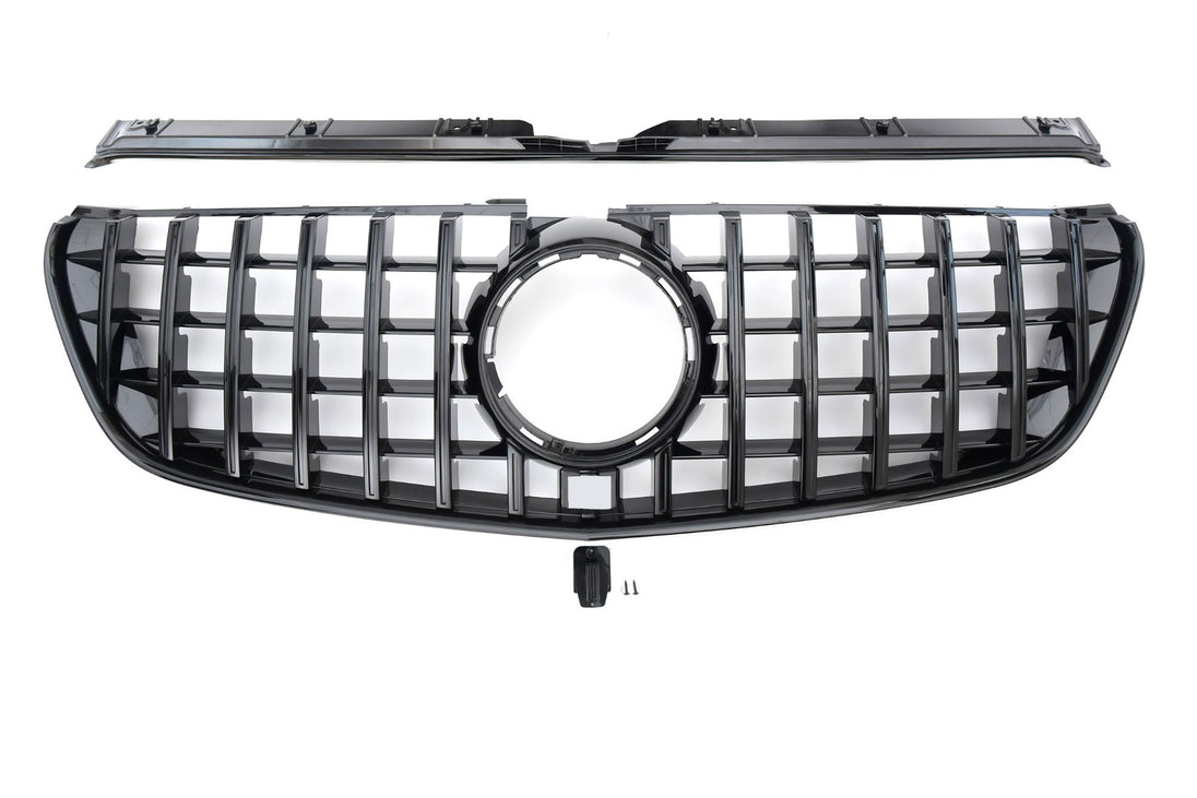Grille Mercedes V-Class W447 Pre-Facelift (2014-2019) – Gloss Black