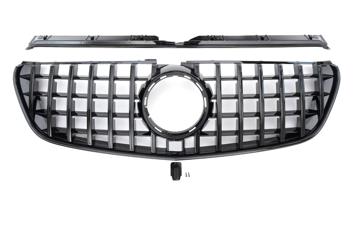 Grille Mercedes V-Class W447 Pre-Facelift (2014-2019) – Gloss Black