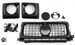 Grille Mercedes G-Class W463 Facelift (2018+) – Black / Chrome