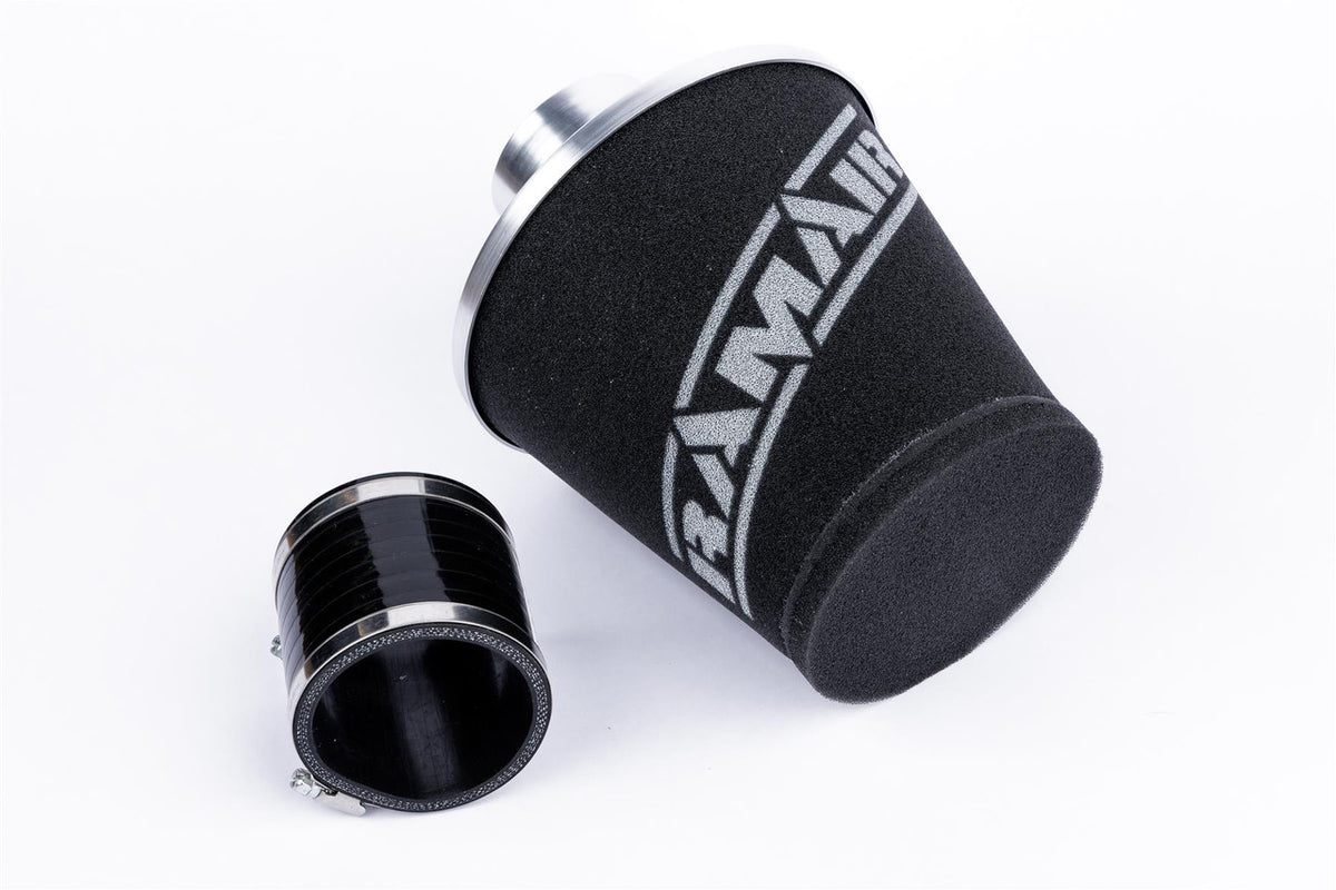 Cone Air Filter 60 mm Neck with Silicone Coupler, Silver, Universal – JS-175-60-SL-KIT