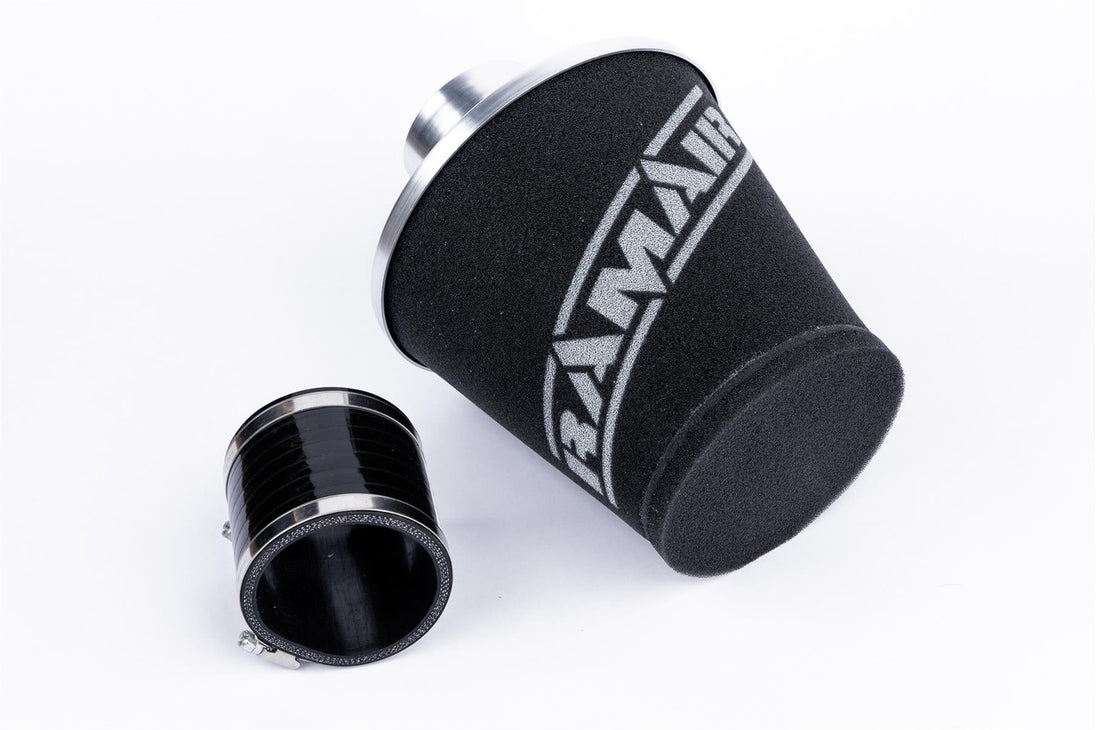 Cone Air Filter 70 mm Neck with Silicone Coupler, Silver, Universal – JS-175-70-SL-KIT