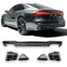 Rear Diffuser + Exhaust Tips Audi A7 4K S line (2019-2024)