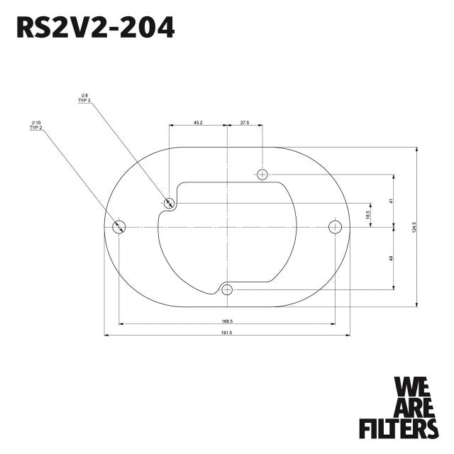 Carburettor Foam Air Filter with Baseplate, Pierburg 2B2 / 2B4 / 2B5, 40 mm Internal Height – Ramair – image 2
